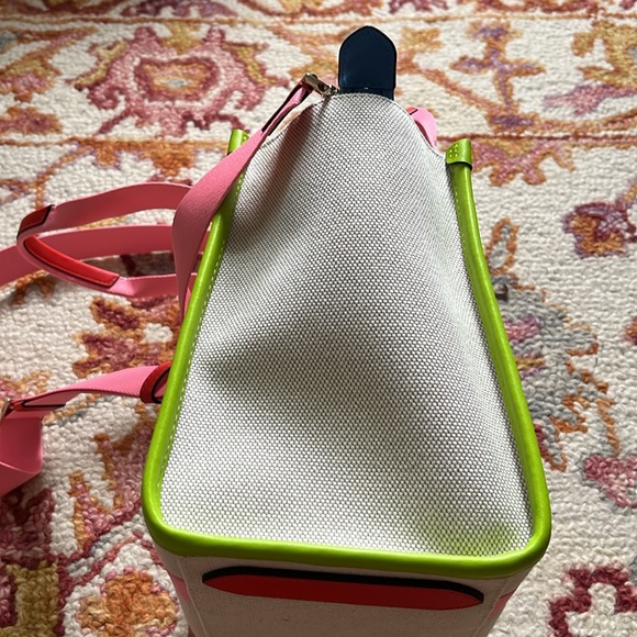 Kate Spade Pink and Green Tote Bag